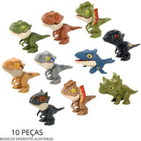 Kit 10 Peças Dinossauro Brinquedo Interativo