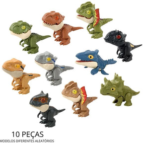 Kit 10 Peças Dinossauro Brinquedo Interativo