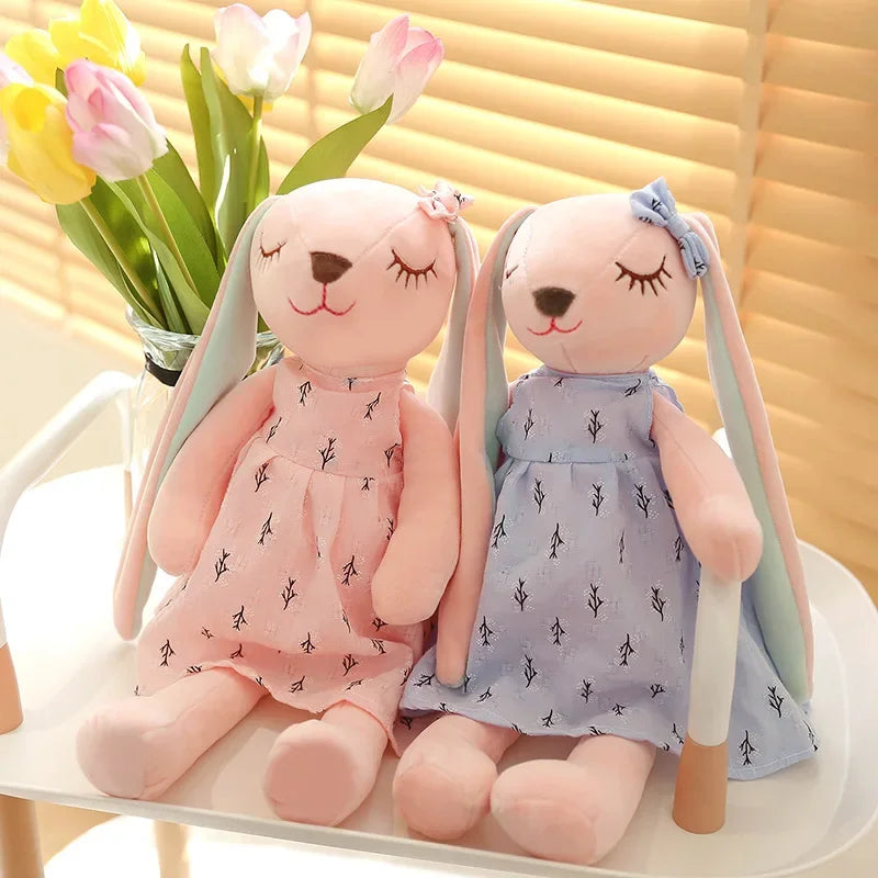 Coelho de Pelúcia Kawaii com Orelhas Longas para Crianças