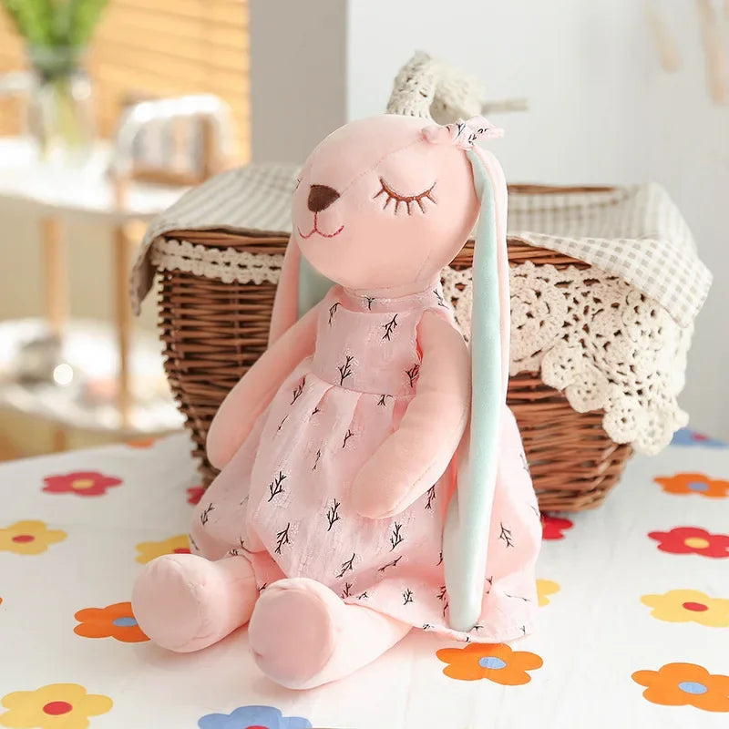 Coelho de Pelúcia Kawaii com Orelhas Longas para Crianças