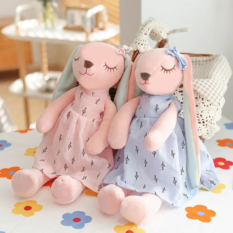 Coelho de Pelúcia Kawaii com Orelhas Longas para Crianças