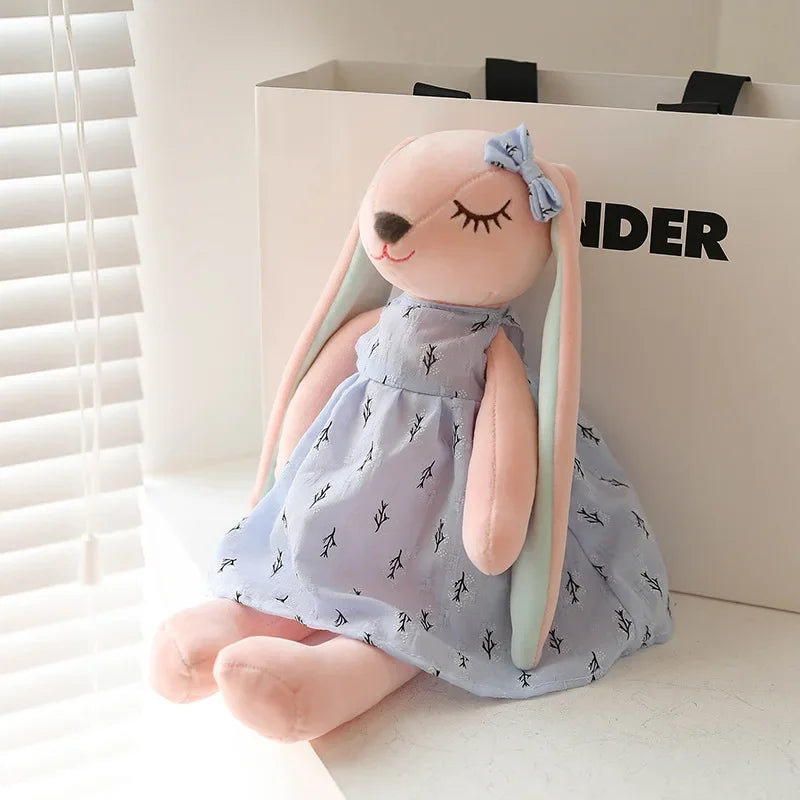 Coelho de Pelúcia Kawaii com Orelhas Longas para Crianças