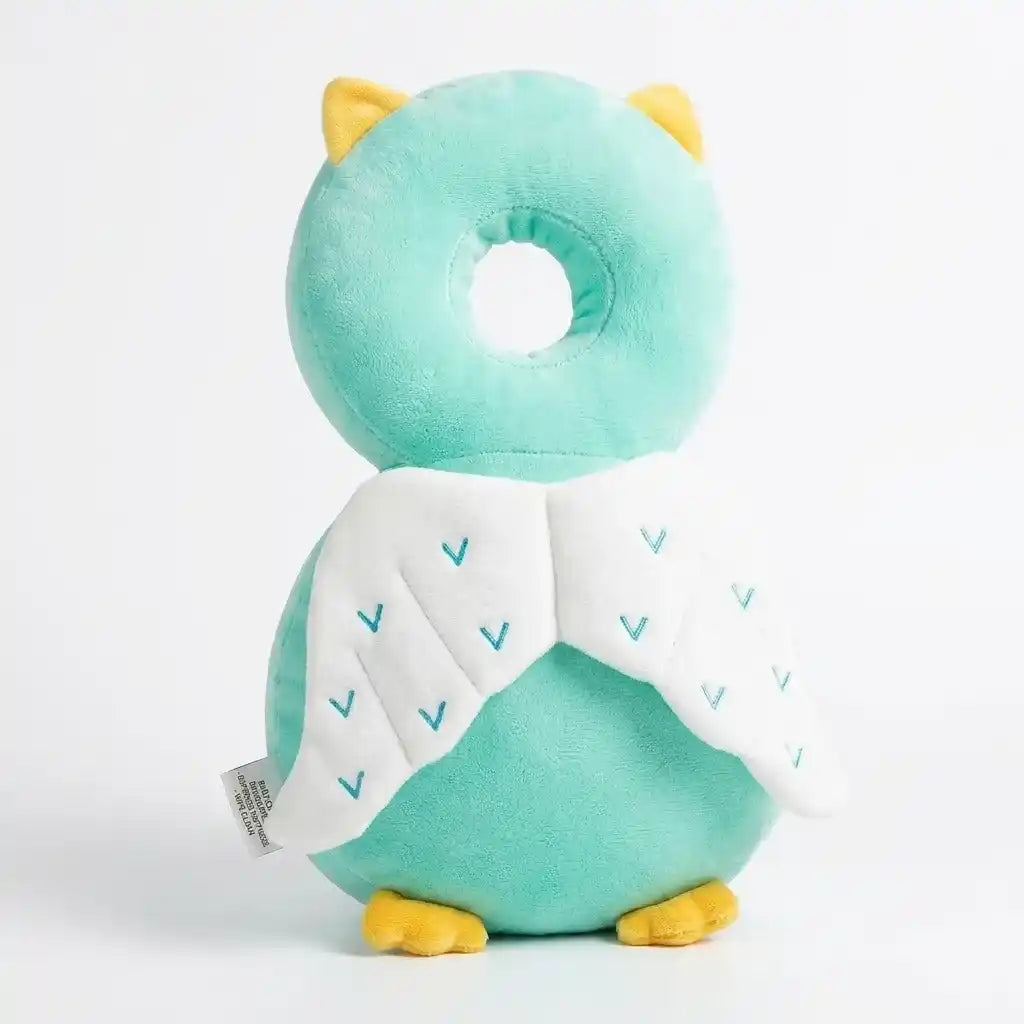 Almofada mochila protetora de cabeça bebê - Coruja - Dakakids