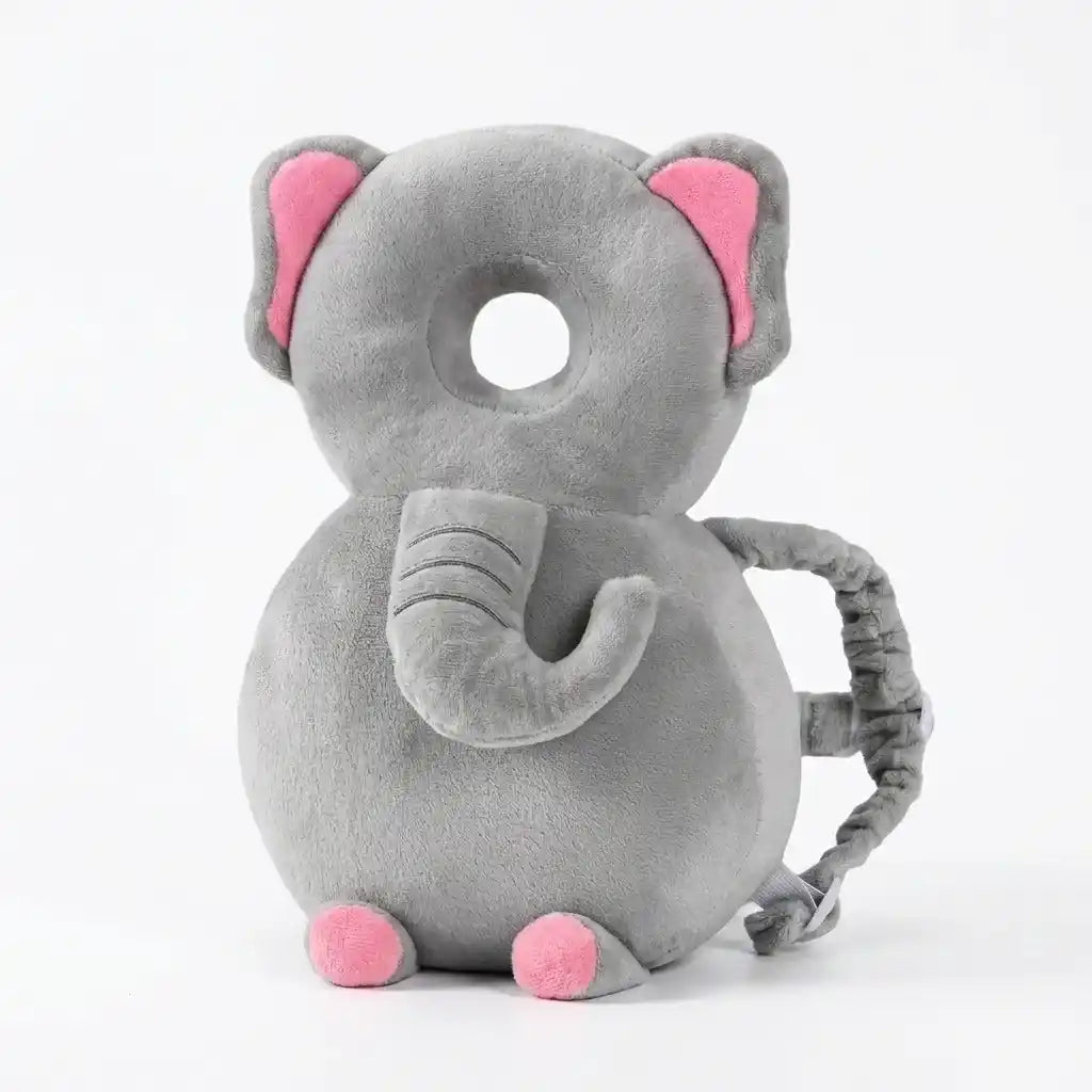 Almofada mochila protetora de cabeça bebê - Elefante - Dakakids