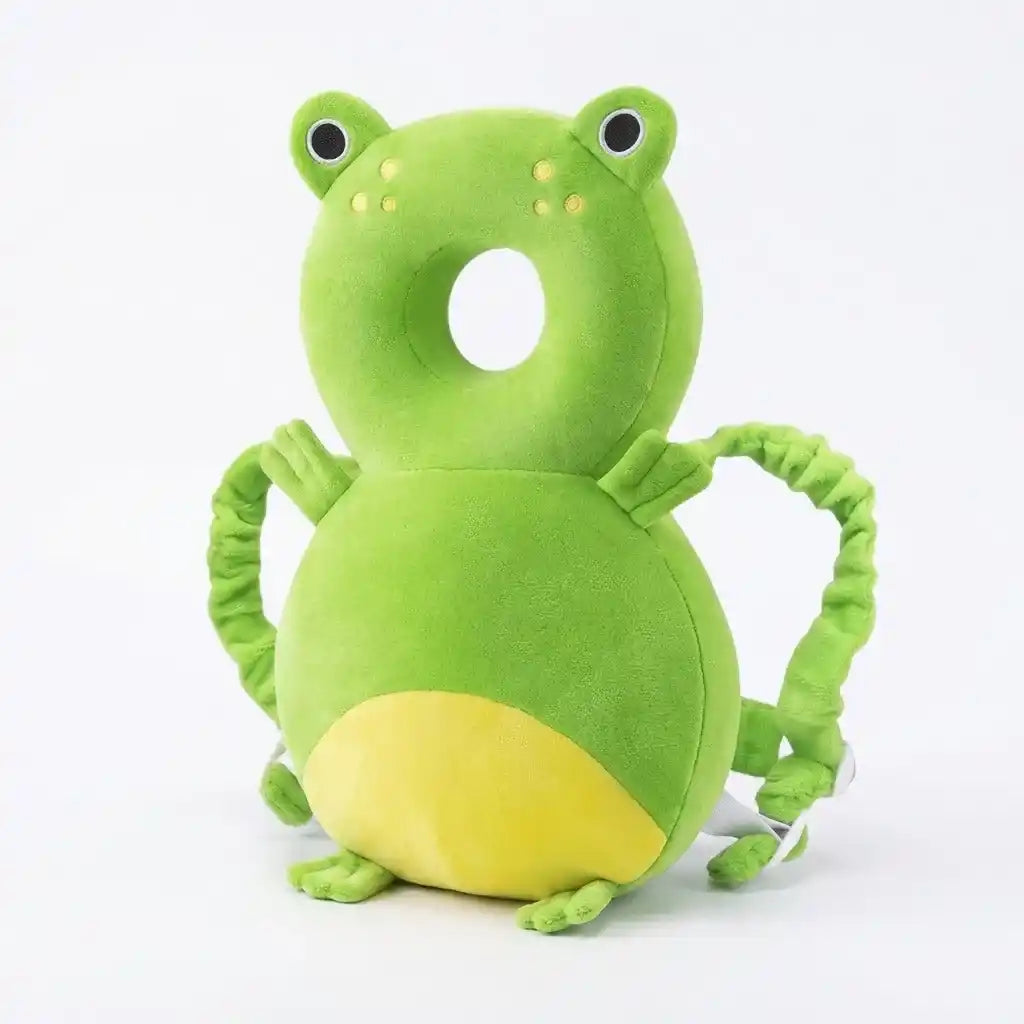 Almofada mochila protetora de cabeça bebê - Sapo - Dakakids