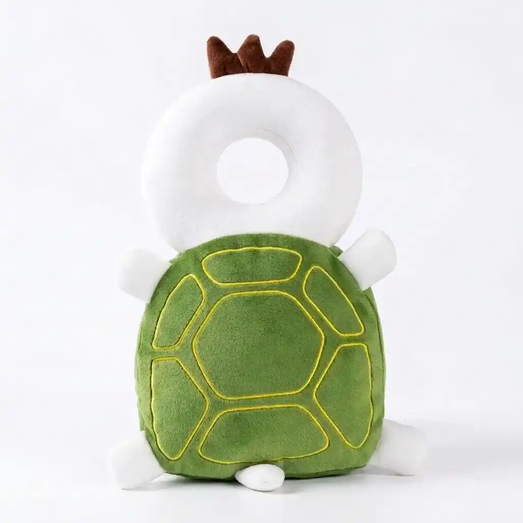 Almofada mochila protetora de cabeça bebê - Tartaruga - Dakakids