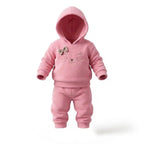 Conjunto bebê menina casaco com capuz e laço - Dakakids