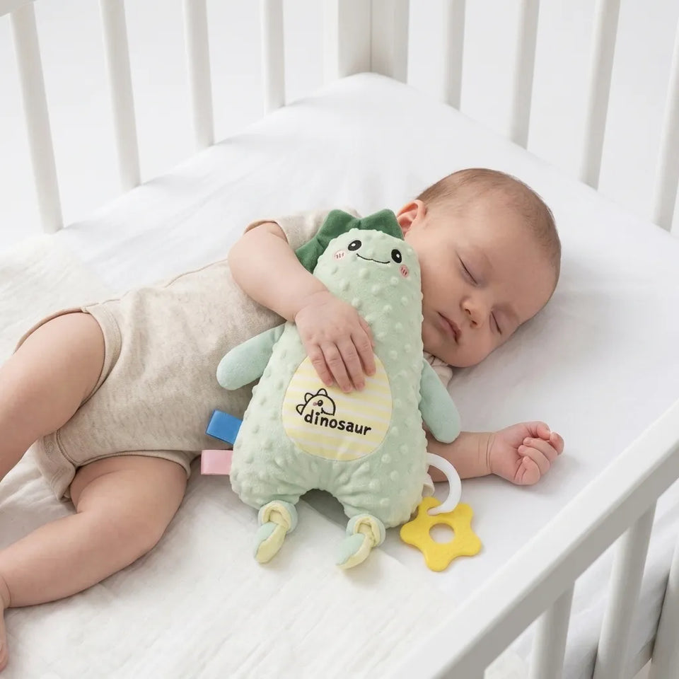 naninha de pelúcia sensorial com mordedor para bebê - Dakakids