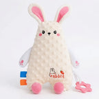 naninha de pelúcia sensorial com mordedor para bebê - Dakakids - Coelho