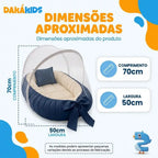 ninho redutor de berço micro percal com mosquiteiro removível - Dakakids - medidas