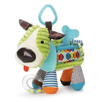 pelúcia multifuncional para bebê com mordedor e chocalho- Dakakids Cachorro
