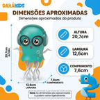 polvo dançante musical com luz led para criança - dimensões Dakakids