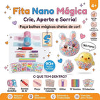 Fita Nano Mágica para Fazer Bolhas de Brincar Kit 2 Fitas