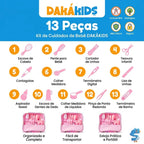 Kit higiene bebê recém-nascido 13 peças - peças