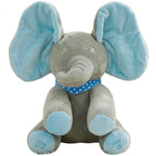Pelúcia interativa musical elefante dakakids azul