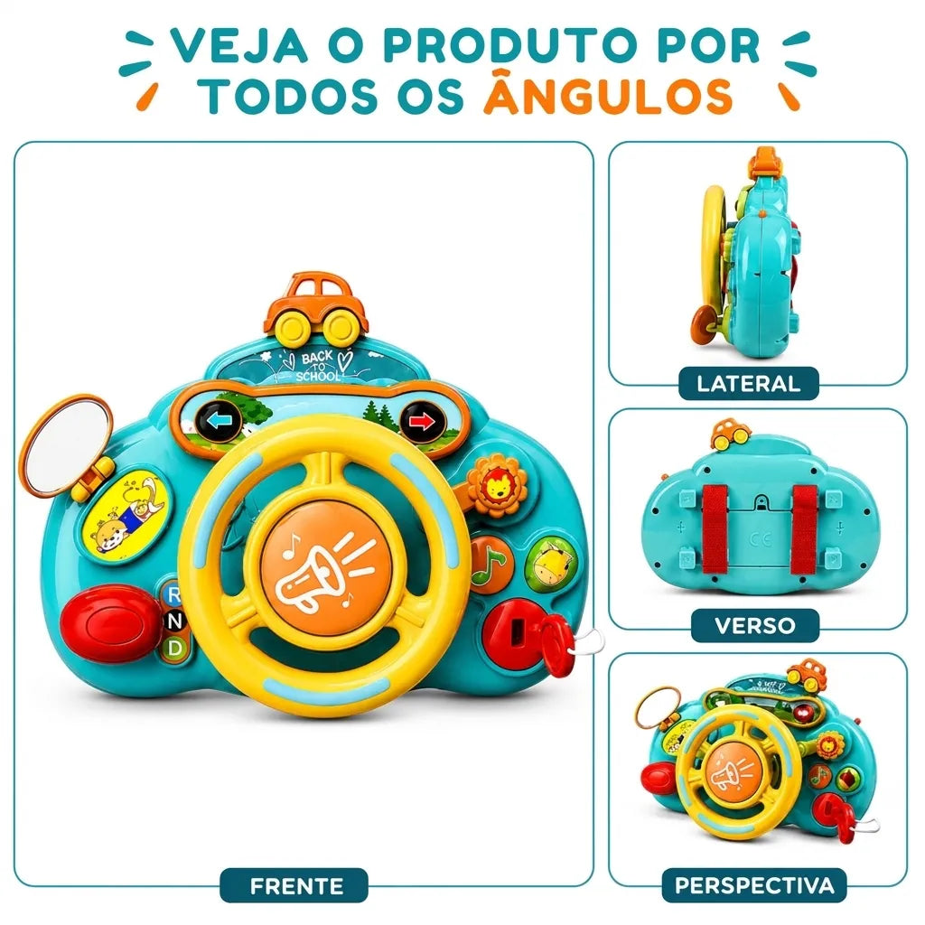 Volante Interativo Musical com Sons e Luzes
